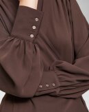 Selected Femme - SLFALVA LS WRAP DRESS - SELETE