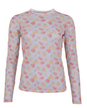 BCFLORENCE MESH BLOUSE - BLACK