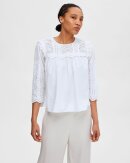 Selected Femme - SLFVIOLETTE 3/4 BRODERI TOP 
