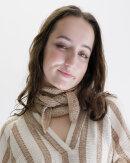 BLACK COLOUR - BCKITTY TRIANGLE SCARF - BLACK
