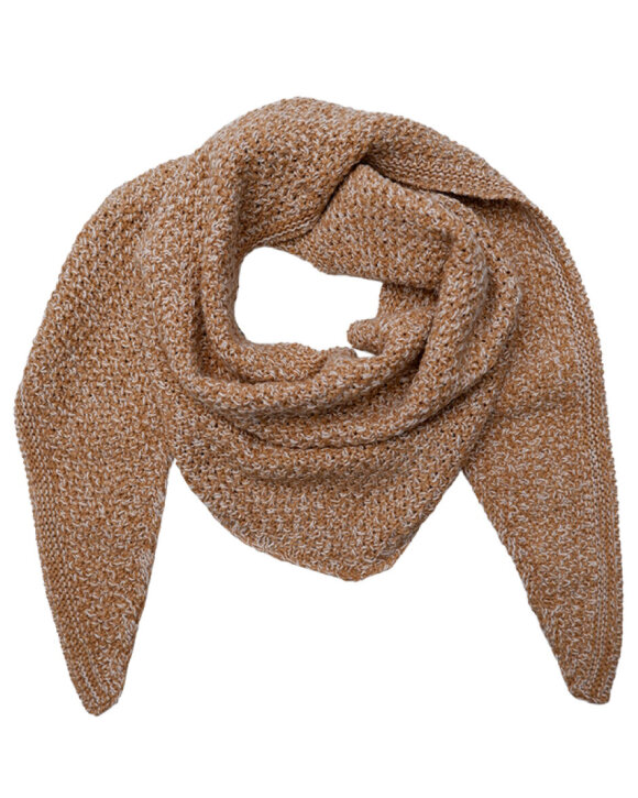 BLACK COLOUR - BCKITTY TRIANGLE SCARF - BLACK