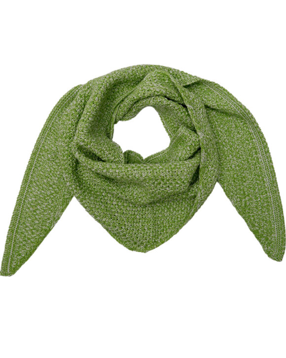 BLACK COLOUR - BCKITTY TRIANGLE SCARF - BLACK
