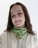BLACK COLOUR - BCKITTY TRIANGLE SCARF - BLACK