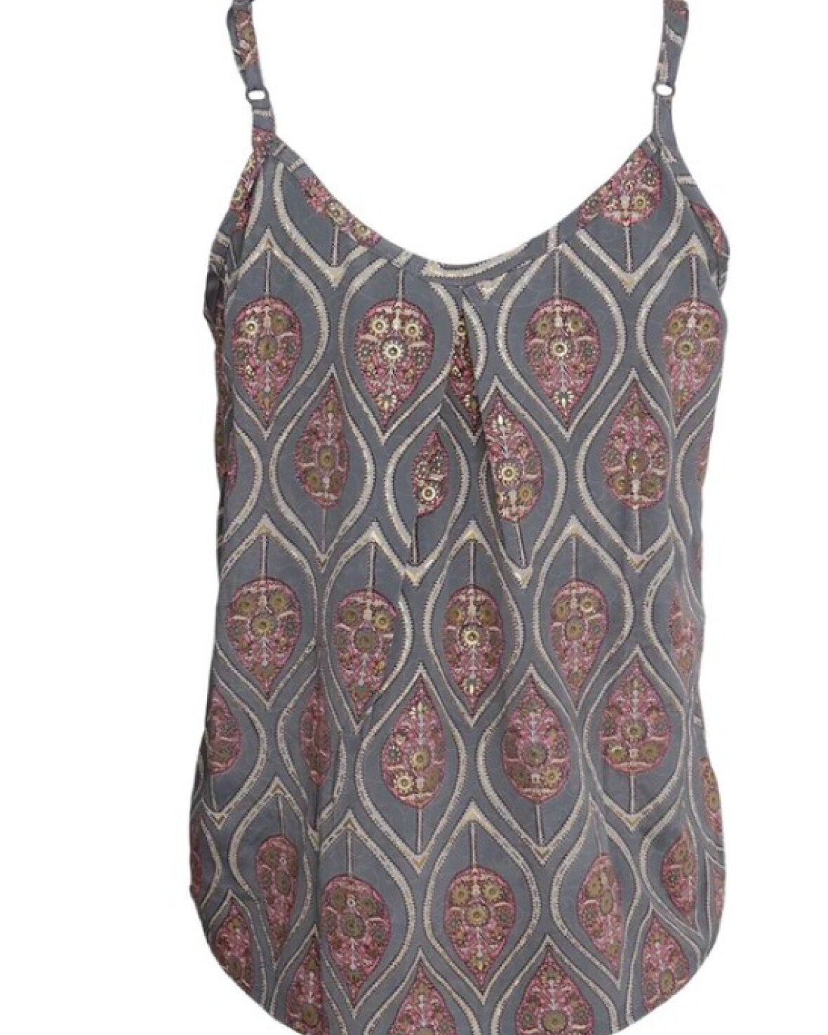Bcluna Vea Strap Top Blue Argyle