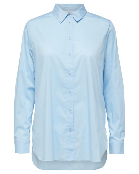 Selected Femme - SLFORI LS SIDE ZIP SHIRT