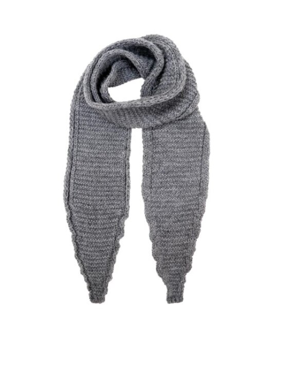 BLACK COLOUR - BCSALLY KNITTED MINI SCARF 