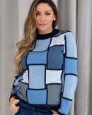 Skovhuus Strik - CHECKED TURTLENECK JUMPER - SJ