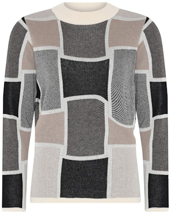 Skovhuus Strik - CHECKED TURTLENECK JUMPER - SJ