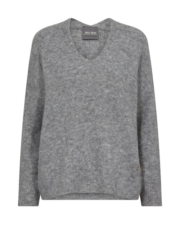 MOS MOSH - MMTHORA V-NECK  KNIT - MOS MOSH