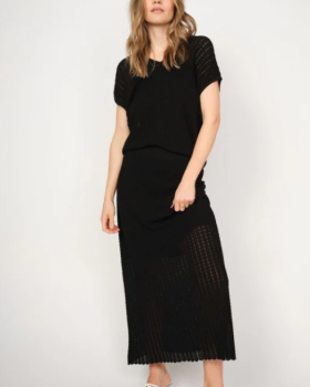 MMHOPI PLAIN KNIT SKIRT - MOS MOSH