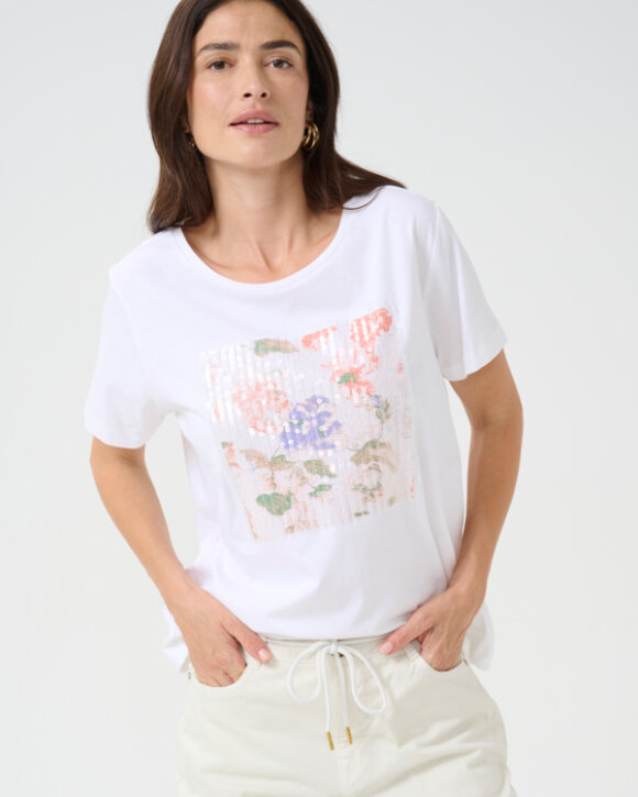 Cream - CRTRIA T-SHIRT - CREAM