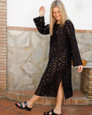BLACK COLOUR - BCHELENA BOHO DRESS 