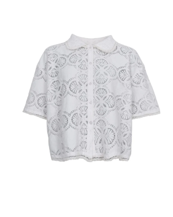 BLACK COLOUR - BCMILOS LACE BLOUSE 