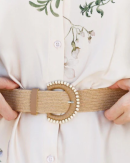 BLACK COLOUR - BCJAMILA JUTE BELT 