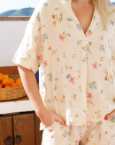 BLACK COLOUR - BCMELINA SS LINEN BLOUSE 