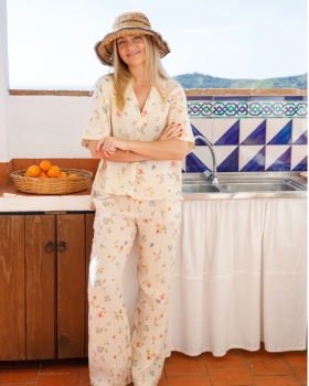 BCMELINA WIDE LINEN PANT 