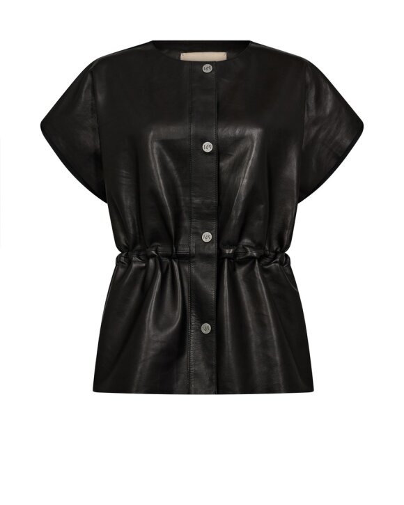 MOS MOSH - MMAYLIN LEATHR WAISTCOAT - MOS MOSH