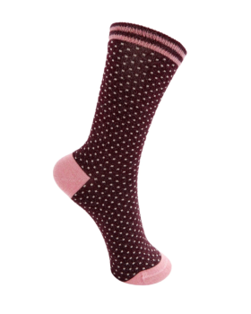 BCLOLLY DOT SOCK - BLACK COLOUR