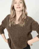 MOS MOSH - MMTHORA V-NECK  KNIT - MOS MOSH