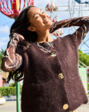 BLACK COLOUR - BCBJOERK KNITTED BUTTON VEST 