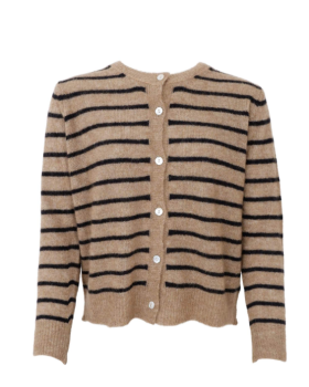 BCDELL STRIPED KNIT CARDIGAN 