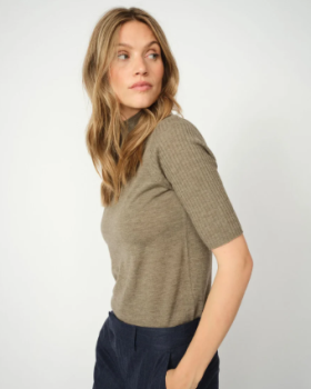 MMRELENA TURTLENECK SS KNIT -