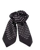 BLACK COLOUR - BCANIRA DOTTED MINI SCARF BLACK COLOUR - BCANIRA DOTTED MINI SCARF