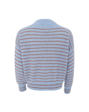 BLACK COLOUR - BCDELL STRIPED V-NECK JUMPER 