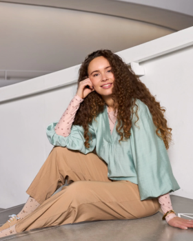 BCBEATE BARREL PANT - BLACK COLOUR