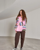 BLACK COLOUR - BCBEATE BARREL PANT - BLACK COLOUR