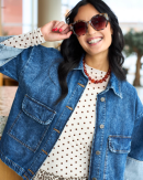 BLACK COLOUR - BCJENNIE DOTTED MESH BLOUSE BLACK COLOUR - BCJENNIE DOTTED MESH BLOUSE