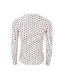 BLACK COLOUR - BCJENNIE DOTTED MESH BLOUSE BLACK COLOUR - BCJENNIE DOTTED MESH BLOUSE