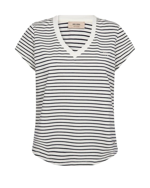 MOS MOSH - MMKALA V-SS STRIPE TEE - MOS MOSH