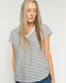 MOS MOSH - MMKALA V-SS STRIPE TEE - MOS MOSH