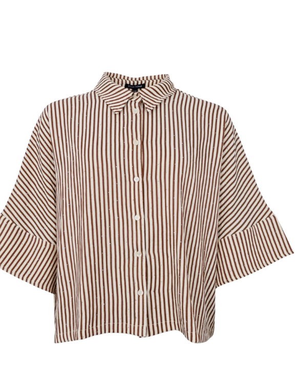 BLACK COLOUR - BCSTARRY LOOSE STRASS SHIRT 