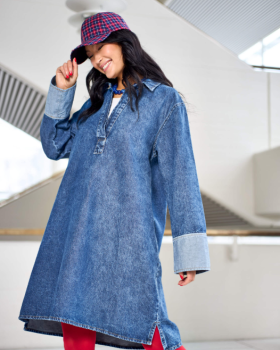 BCIZZY DENIM TUNIC DRESS 