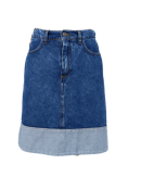 BLACK COLOUR - BCIZZY DENIM SKIRT - BLACK COLOUR