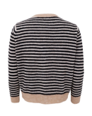 BLACK COLOUR - BCDELL STRIPED KNIT CARDIGAN 