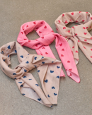 BLACK COLOUR - BCCLAUDINE MINI SCARF -  BLACK COLOUR