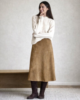 FLORA SUEDE SKIRT - BTF-CPH
