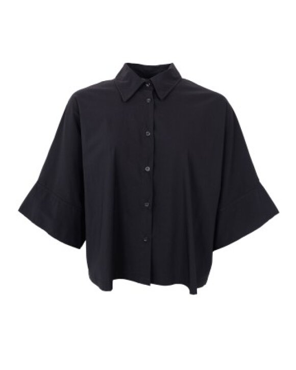 BLACK COLOUR - BCDAVINA LOOSE SHIRT - BLACK COLOUR