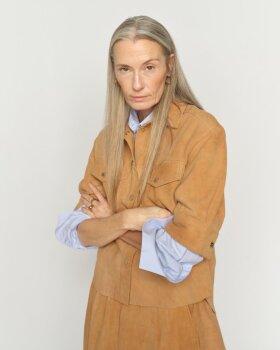 MMSIGG SS SUEDE SHIRT - MOS MOSH