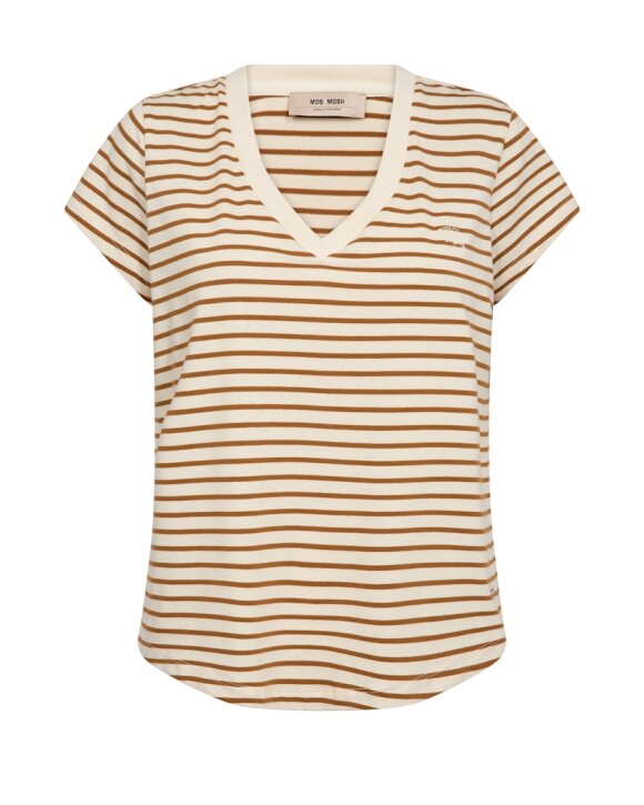 MOS MOSH - MMKALA V-SS STRIPE TEE - MOS MOSH