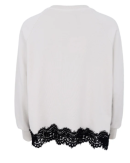 BLACK COLOUR - BCEVY LACE SWEATSHIRT - BLACK COLOUR