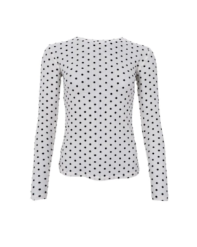 BCJENNIE DOTTED MESH BLOUSE 