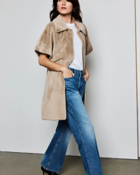 FAUX FUR LONG SS JACKET 