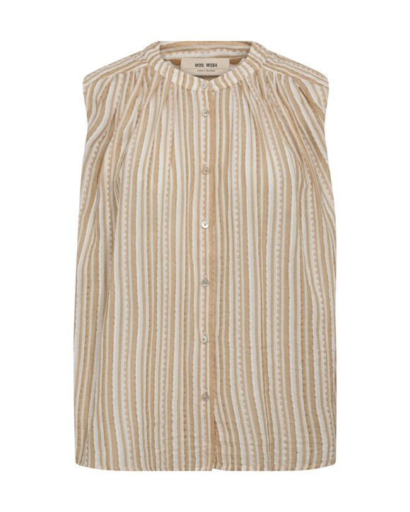 MOS MOSH - MMAMELIA STRIPE SL BLOUSE - MOS MOSH