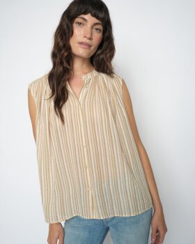 MMAMELIA STRIPE SL BLOUSE - MOS MOSH