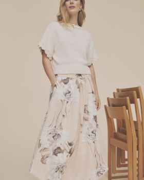 MABELL,MIDI+PLEATED SKIRT - GUSTAV