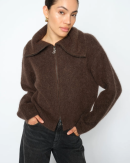 MOS MOSH - HULDA KNIT ZIP CARDIGAN - MOS MOSH MOS MOSH - HULDA KNIT ZIP CARDIGAN - MOS MOSH